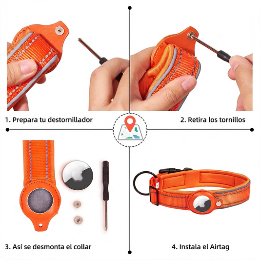 Collar de Seguridad con Soporte para AirTag | Max’s Playground