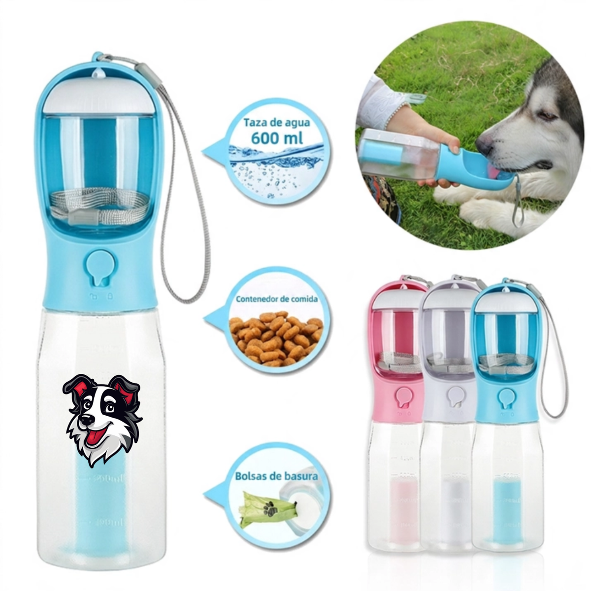 Botella de Paseo Inteligente 3-en-1 | Max’s Playground
