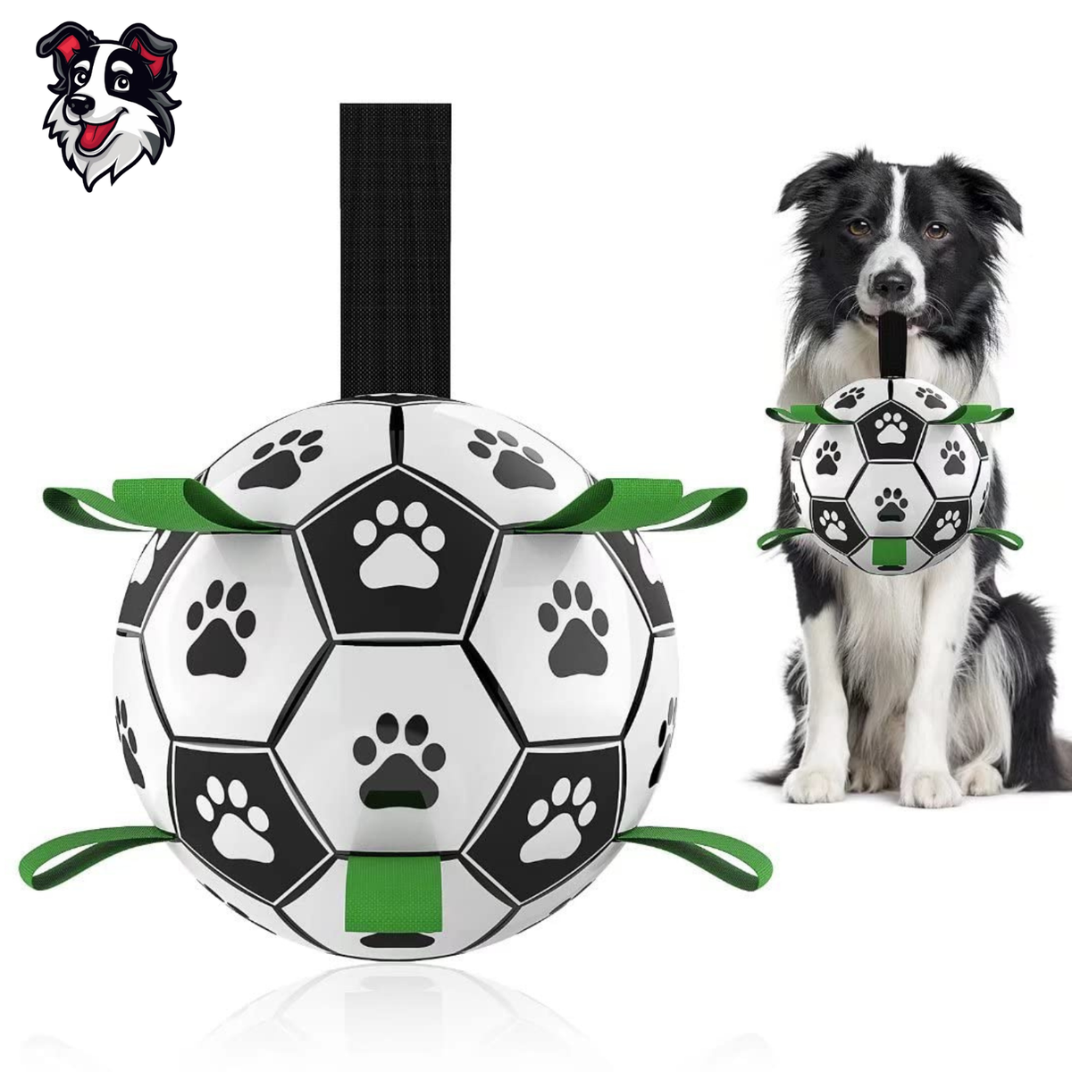 Pelota de Fútbol Interactiva para Perros | Juguete de Entrenamiento con Bomba Incluida
