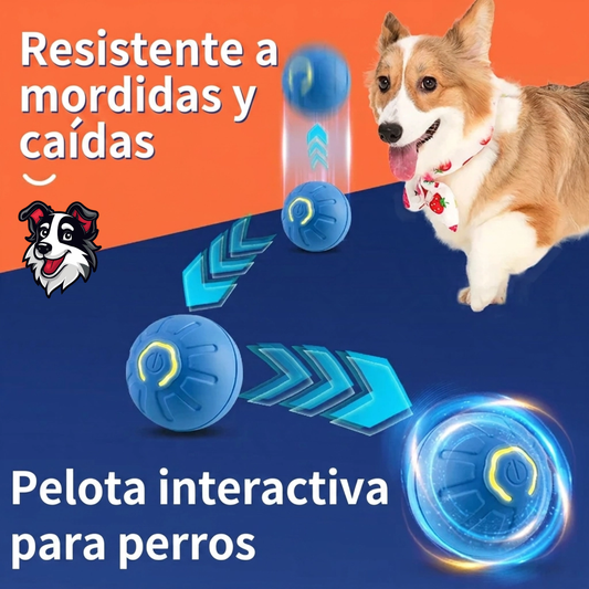Pelota Interactiva Inteligente Auto-Rodante para Perros