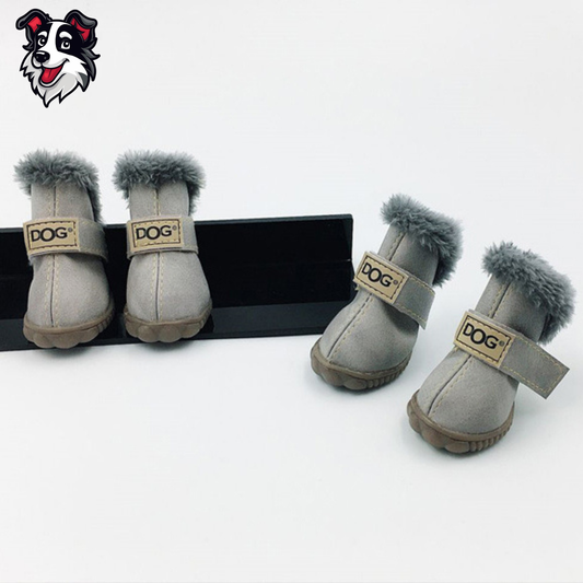 Botas de Invierno Acolchadas con Chiporro y Suela Antideslizante para Mascotas Premium