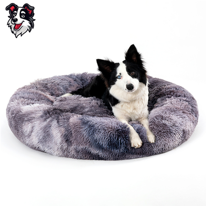 Cama Donut Ortopédica de Felpa Suave y Calmante para Mascotas